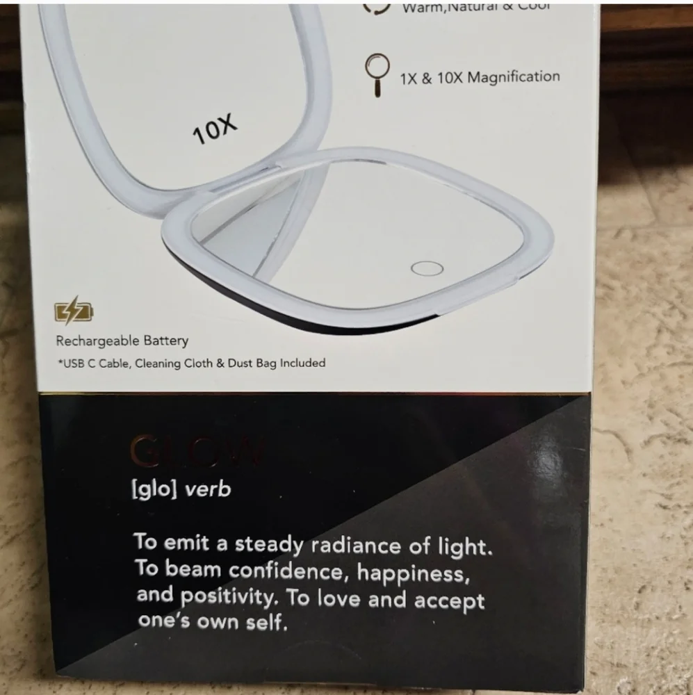 Glo Tech LED Compact Mirror- NWT